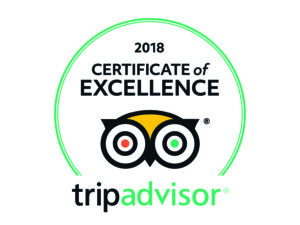 Tripadvisor 2018 Certificate of Excellence 